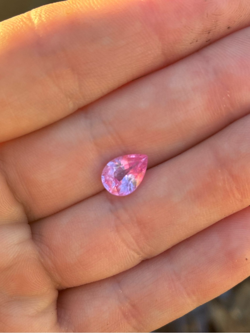 Rare 2.46ct genuine pink sapphire loose in jar - Picture 9 of 14
